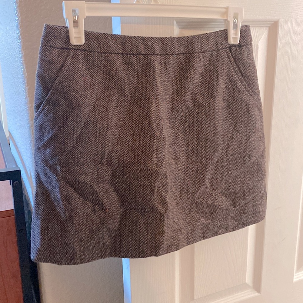 Brown mini skirt